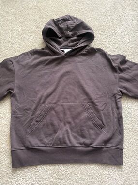 Men's Pullover Hoodie in Dark Brown